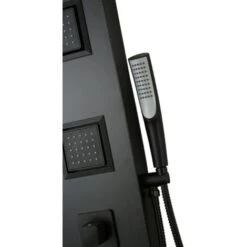 Ogomondo Colonna Doccia Night Nero Opaco 3 Getti Idro Lombari E Cascata H140xl20 Confezione 1 -Stile Bagno 27868093 4