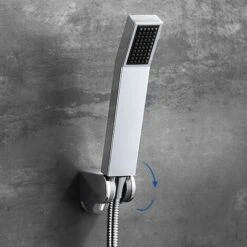 Auralum 3 Fori Miscelatori Per Vasca A Cascata Da Bagno A Parete Cromo Rubinetto Doccia A Mano -Stile Bagno 27938625 4