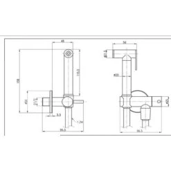 Kit Idroscopino Nero Tondo Doccetta Per Wc Portatile Shut-off Monogetto Con Leva -Stile Bagno 27967372 3