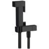 Kit Idroscopino Nero Quadro Doccetta Per Wc Portatile Shut-off Monogetto Con Leva