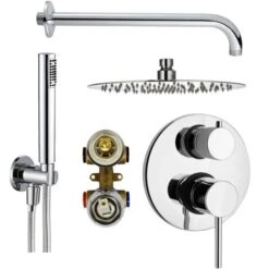 Composizione Doccia Completo Modello Tondo Piralla Essenza 0ES00999A20 Cromo