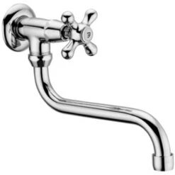 Paffoni Rubinetto Lavello Cucina Iris Con Canna Orientabile In Ottone Cromo