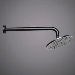 Gruppo Doccia Termostatico A Parete Con Doccetta Finitura Nera Supporto A Muro Da 200 Mm -Stile Bagno 28354978 5