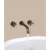 Robinet Mélangeur Lavabo Mural Bronze - Corbeau