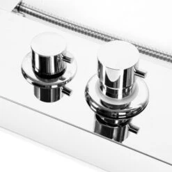 Pannello Doccia In Acciaio Inossidabile,colonna Idromassaggio 5 In 1,soffione Doccia,doccetta E Getti Massaggianti (argento),15 * 47 * 130 Cm -Stile Bagno 28375521 5