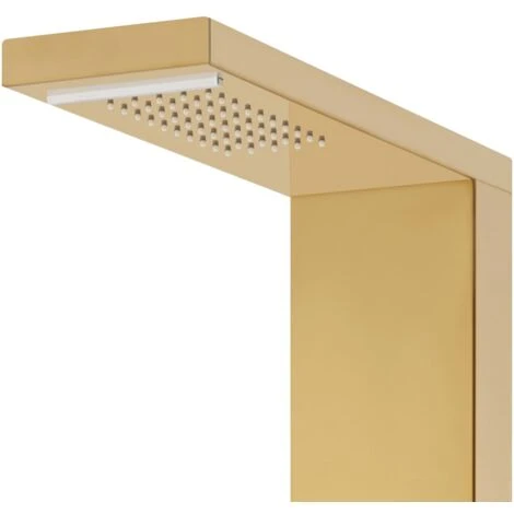 Sistema Di Pannelli Doccia In Acciaio Inossidabile 201 Oro VidaXL 4 Sistema Di Pannelli Doccia In Acciaio Inossidabile 201 Oro VidaXL - immagine 4