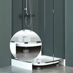 Wirquin 30719799 - Piedini Di Supporto Per Piatto Doccia, 4 Pz, Colore: Nero -Stile Bagno 28526904 4