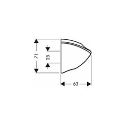 Hansgrohe Supporto Doccia Porter C, Cromo, 27521000 -Stile Bagno 28529519 3