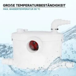 XPOtool 4/1 Trituratore WC Macreatore 400W Cassetta Pompa Triturstrice -Stile Bagno 28600602 4