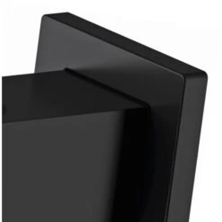 Presa Acqua E Supporto Quadrato In Ottone Nero Opaco -Stile Bagno 30351761 3