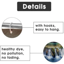 3Pcs / Set Copriwater Antiscivolo Per Vasca Da Bagno Impermeabile -Stile Bagno 30430106 5