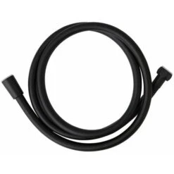 TUBO FLESSIBILE NERO OPACO PER ATTACCO DOCCETTA 150CM