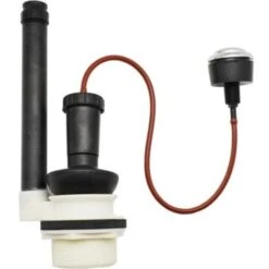 Meccanismo Di Scarico In Plastica Con Pulsante Cromo - Tremolada 160