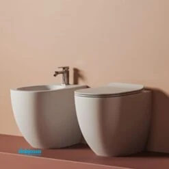 THE ARTCERAM "FILE 2.0" COPPIA DI SANITARI TERRA FILO PARETE