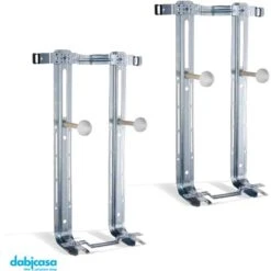 STAFFE PER IGIENICI SOSPESI (WC E BIDET) IN ACCIAIO