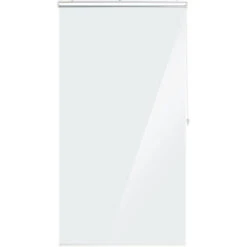 Relaxdays Tenda Per Doccia Moderna, 100x240 Cm, Vasca Da Bagno, Idrorepellente, Montaggio A Soffitto, Rullo,Trasparente