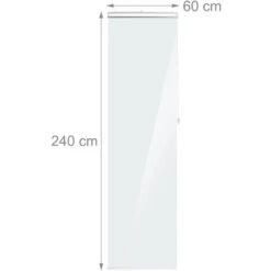 Relaxdays Tenda Per Doccia Moderna, 60x240 Cm, Vasca Da Bagno, Idrorepellente, Montaggio A Soffitto, Rullo,Trasparente -Stile Bagno 31803284 4