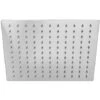 Soffione Doccia Slim Quadrato 30x30 Cm In Acciaio Cromato