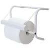 Portarotolo A Parete Metallico Bianco Supporto Rotolone Bobina Carta Asciugamani
