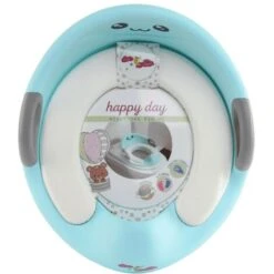 Riduttore WC Per Bambini 526200 Sedile Da Toilette Ovale Morbido Con Paraspruzzi Colore: Azzurro
