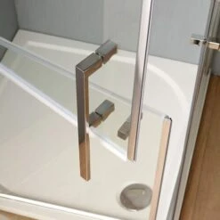 BOX DOCCIA DISABILI ANZIANI 90x90 IN CRISTALLO CON DOPPIA APERTURA A BATTENTE -Stile Bagno 3214869 4