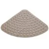 Tappeto Doccia Antiscivolo Angolare In PVC Tortora 54x54 Cm