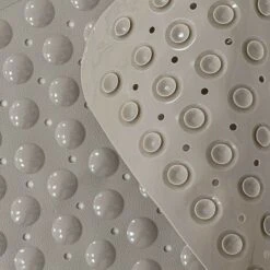 Tappeto Doccia Antiscivolo Angolare In PVC Tortora 54x54 Cm -Stile Bagno 32203844 5