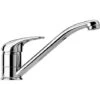 Rubinetto Cucina Canna Bassa Miscelatore Monocomando Lavello Cromato Silver