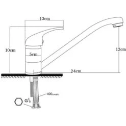 Rubinetto Cucina Canna Bassa Miscelatore Monocomando Lavello Cromato Silver -Stile Bagno 32330833 5