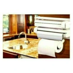 Porta Rotolo Parete Carta Pellicola Alluminio Mensola Dispenser Cucina Rotoli -Stile Bagno 32488975 3