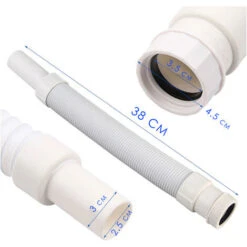 Tubo Antiodore Flessibile Deodorizzazione Acqua Lavello Scarico DGO-168 -Stile Bagno 32534347 4