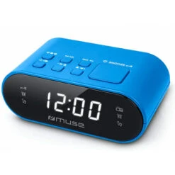 Muse M-10 Radio Sveglia Blu Fm Doppio Allarme 0,6'' Display Lcd