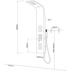 Colonna Doccia 001 Con 4 Funzioni In Acciaio Inox Getto A Cascata Cromo Lucida 9 Colonna Doccia 001 Con 4 Funzioni In Acciaio Inox Getto A Cascata Cromo Lucida -Stile Bagno 32698861 5