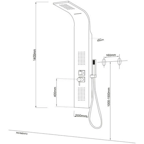 Colonna Doccia 001 Con 4 Funzioni In Acciaio Inox Getto A Cascata Cromo Lucida 5 Colonna Doccia 001 Con 4 Funzioni In Acciaio Inox Getto A Cascata Cromo Lucida - immagine 5
