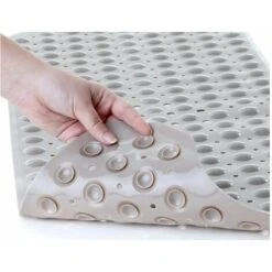 Tappeto Doccia Antiscivolo Colorato Quadrato 54X54cm Ventose PVC Non Slip -Stile Bagno 32753195 3