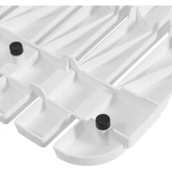 Pedana Doccia Antiscivolo 80x50 Cm Bianca Con Effetto Legno In Plastica -Stile Bagno 32754706 4