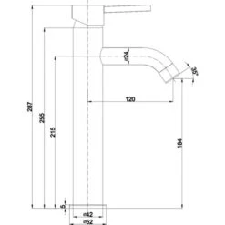 COPPIA DI RUBINETTI PER LAVABO ALTO CROMATO E BIDET FASSA -Stile Bagno 32809118 4