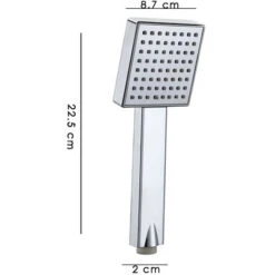 Soffione Doccia Bagno Quadrato Getto Fisso Effetto Pioggia Silver Bagno Moderno -Stile Bagno 32824926 4