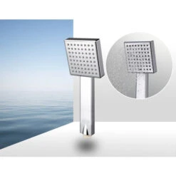 Soffione Doccia Bagno Quadrato Getto Fisso Effetto Pioggia Silver Bagno Moderno -Stile Bagno 32824926 5