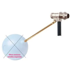 GALLEGGIANTE A SFERA PER RECIPIENTE/SERBATOIO MODELLO INGLESE DA 1/2&quot O 3/4&quot - 1/2