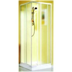 BOX DOCCIA ALLUMINIO ANGOLARE REGOLABILE 70 / 80 X 70 / 80 CM