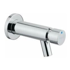 Rubinetto Temporizzato Lavabo Serie MINIMAL A Parete Con Comando A Pulsante Idral 800.00 Cromo