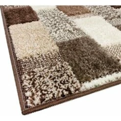 Tappeto Bagno Set 3 Pezzi Moderno Soffice Antiscivolo Assorbente Doccia 100% Made In Italy - Marrone -Stile Bagno 34057161 3