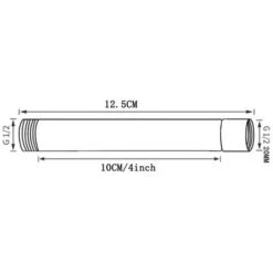 Prolunga Per Braccio Doccia, Prolunga Per Soffione Doccia L'uscita Dell'acqua Abbassa Il Soffione Doccia Esistente, Processo Di Cromatura -Stile Bagno 34201662 4