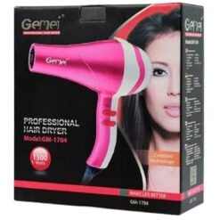 Trade Shop - Asciugacapelli Phono Professionale Potenza 1500watt 3 Velocità Diffusore Gm-1704 -Stile Bagno 34906944 5