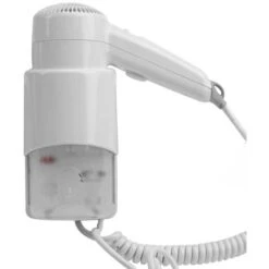 Asciugacapelli Da Parete 1200W Con Presa Universale Per Rasoio