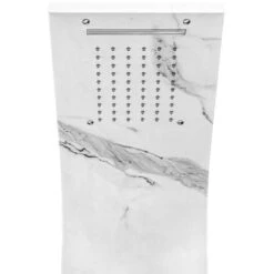 Pannello Doccia Idromassaggio In Acciaio Inox Effetto Marmo Con 4 Funzioni -Stile Bagno 35010335 3