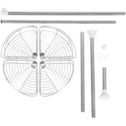 Mensola Doccia Telescopica In Acciaio Inox A 4 Ripiani Per Bagno Doccia -Stile Bagno 35183092 5