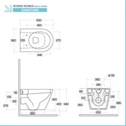 Wc Sospeso Rimfree Serie Feeling In Ceramica Con Finitura Bianco Matt -Stile Bagno 35557084 3