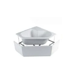 Tamanaco Vasca Diamante 120x120 Angolare Bianca Lucida